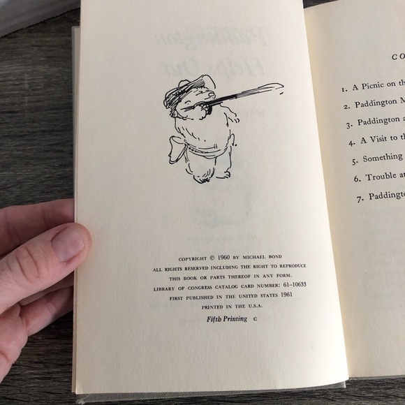 1960 Paddington Helps Out Hardcover Book - Picture 3 of 9